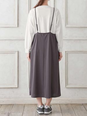 マタニティ ワンピース|Rosemadame（ローズマダム）　カットソーキャミワンピ&トップスセット　マタニティ・産後授乳服【出産後も長く使える】