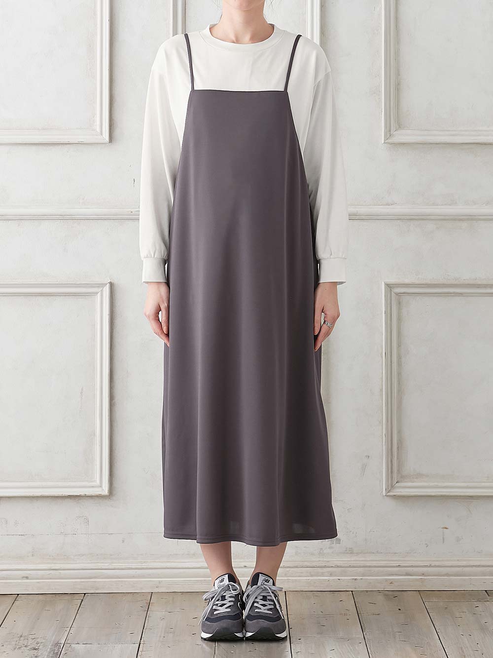 マタニティ ワンピース|Rosemadame（ローズマダム）　カットソーキャミワンピ&トップスセット　マタニティ・産後授乳服【出産後も長く使える】