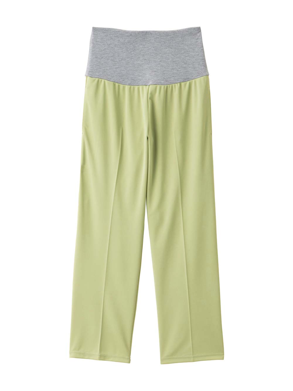 マタニティ パンツ|Rosemadame（ローズマダム）　カットソーセンタープレスパンツ　マタニティ・産後|ライトグリーン