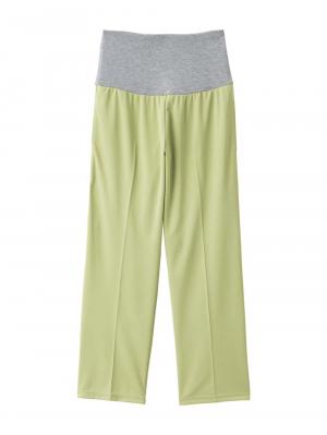 マタニティ パンツ|Rosemadame（ローズマダム）　カットソーセンタープレスパンツ　マタニティ・産後|ライトグリーン