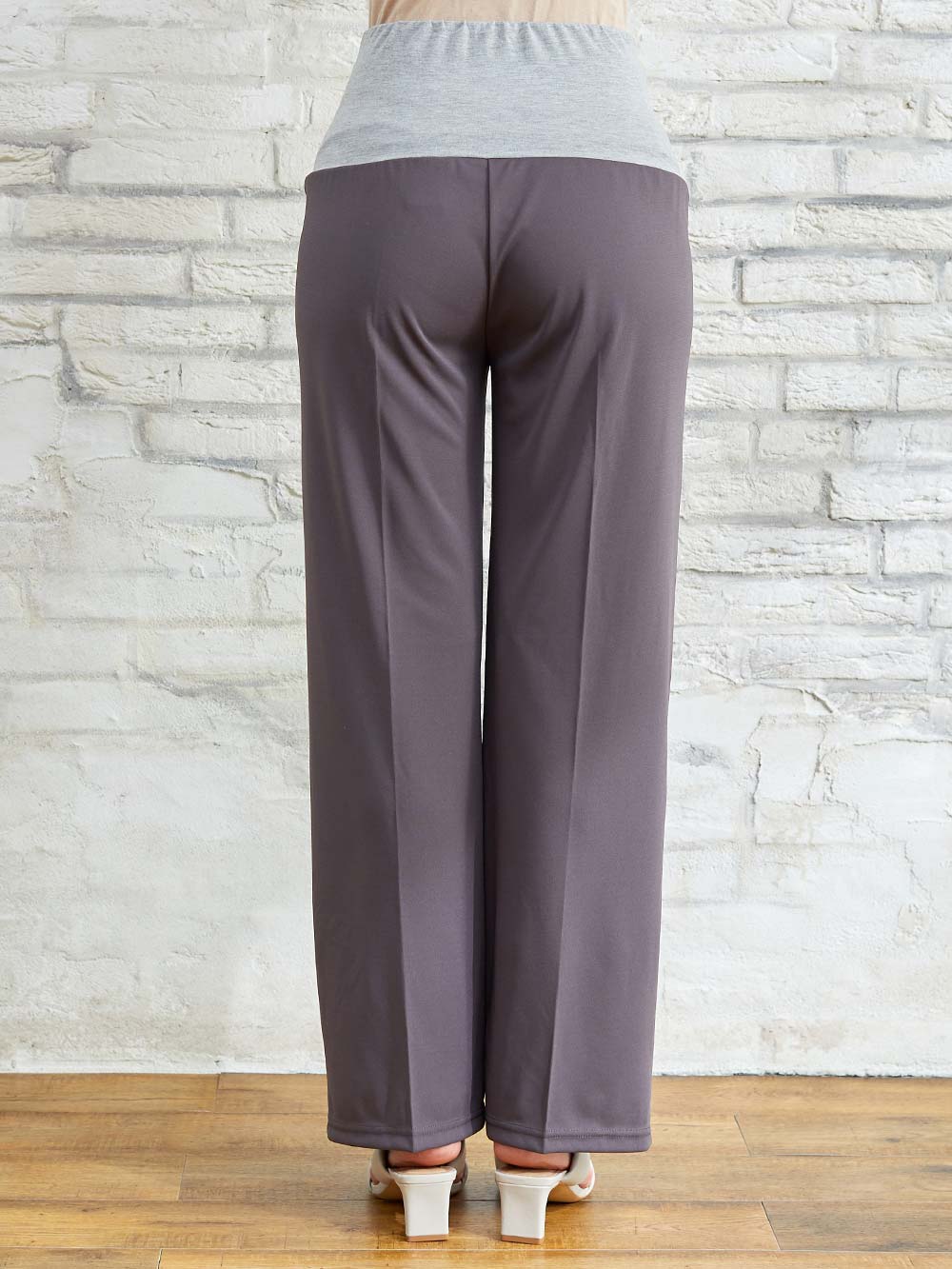 マタニティ パンツ|Rosemadame（ローズマダム）　カットソーセンタープレスパンツ　マタニティ・産後