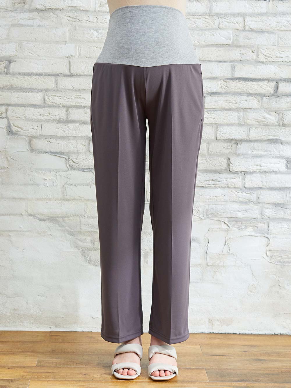 マタニティ パンツ|Rosemadame（ローズマダム）　カットソーセンタープレスパンツ　マタニティ・産後