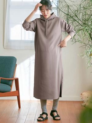 マタニティ ワンピース|Rosemadame（ローズマダム）　パーカーワンピース　マタニティ・産後授乳服【出産後も長く使える】|チャコール