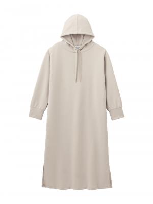 マタニティ ワンピース|Rosemadame（ローズマダム）　パーカーワンピース　マタニティ・産後授乳服【出産後も長く使える】|オフベージュ