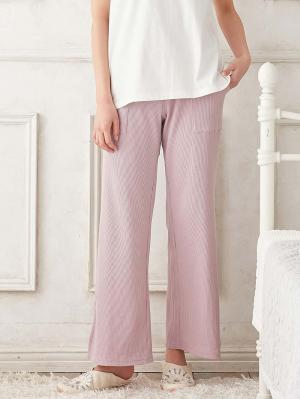 マタニティ パジャマ・ルームウェア|Rosemadame（ローズマダム）　ワッフル素材ルームパンツ　マタニティ・産後【出産後も長く使える】|ラベンダー