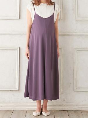 マタニティ ワンピース|Rosemadame(ローズマダム) 天竺汗染み防止トップス&接触冷感キャミワンピセット マタニティ・産後授乳服【出産後も長く使える】