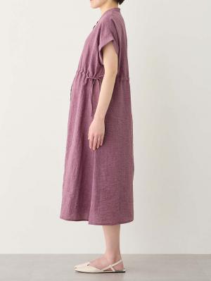マタニティ ワンピース|Rosemadame（ローズマダム）　リネン風ドロストワンピース　マタニティ・産後授乳服【出産後も長く使える】