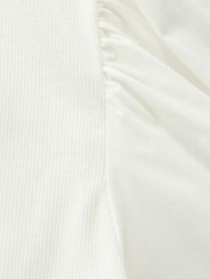 マタニティ ワンピース|Rosemadame（ローズマダム）　パフスリーブ半袖トップス&キャミワンピセット　マタニティ・産後授乳服【出産後も長く使える】