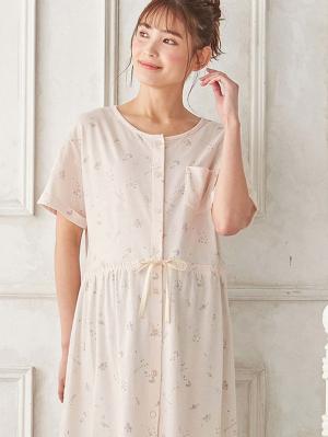 マタニティ パジャマ・ルームウェア|Rosemadame（ローズマダム）　スタープリント天竺素材半袖パジャマ　マタニティ・産後授乳パジャマ【出産後も長く使える】|ピンク