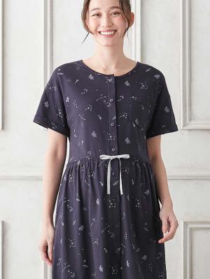 Rosemadame（ローズマダム）　スタープリント天竺素材半袖パジャマ　マタニティ・産後授乳パジャマ【出産後も長く使える】10312