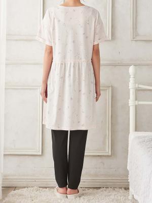 マタニティ パジャマ・ルームウェア|Rosemadame（ローズマダム）　スタープリント天竺素材半袖パジャマ　マタニティ・産後授乳パジャマ【出産後も長く使える】