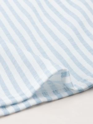 マタニティ パジャマ・ルームウェア|Rosemadame（ローズマダム）　ストライププリント天竺素材半袖パジャマ　マタニティ・産後授乳パジャマ【出産後も長く使える】