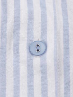 マタニティ パジャマ・ルームウェア|Rosemadame（ローズマダム）　ストライププリント天竺素材半袖ネグリジェパジャマ　マタニティ・産後授乳パジャマ【出産後も長く使える】