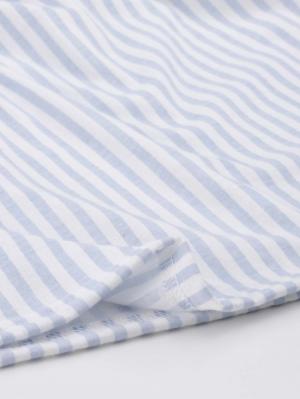 マタニティ パジャマ・ルームウェア|Rosemadame（ローズマダム）　ストライププリント天竺素材半袖ネグリジェパジャマ　マタニティ・産後授乳パジャマ【出産後も長く使える】