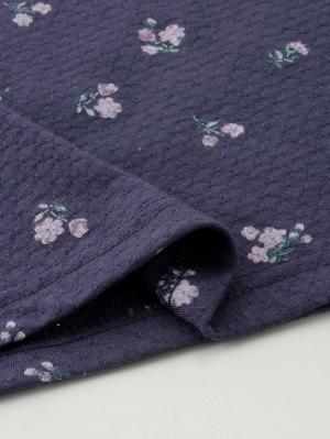 マタニティ パジャマ・ルームウェア|Rosemadame（ローズマダム）　パターンメッシュフラワープリント半袖パジャマ　マタニティ・産後授乳パジャマ【出産後も長く使える】