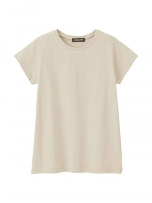 マタニティ トップス|綿混やわらかシンプルTEE　マタニティ・産後授乳服【出産後も長く使える】|グレージュ