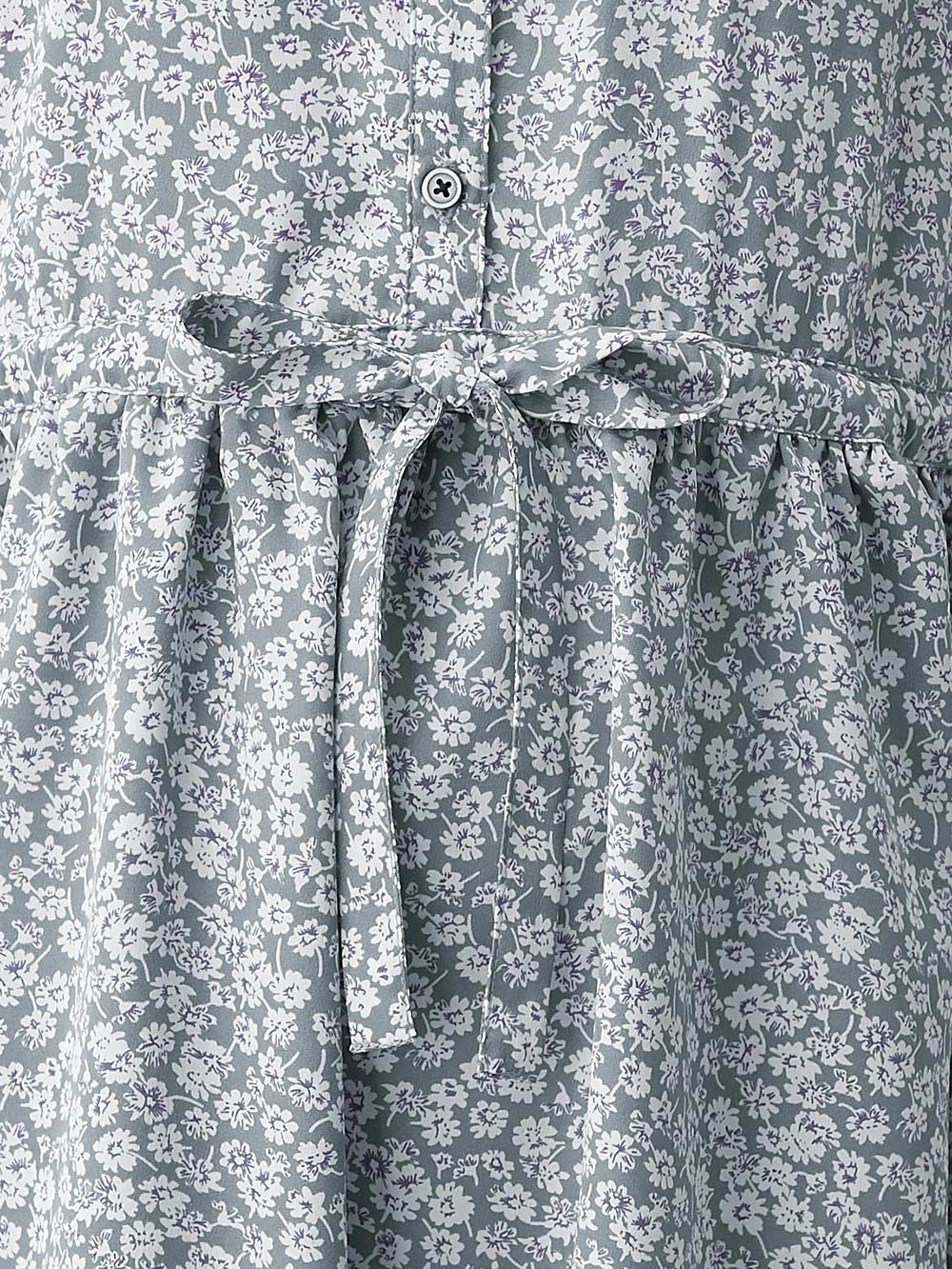 マタニティ ワンピース|フレンチフレアスリーブ花柄ワンピース　マタニティ・産後授乳服【出産後も長く使える】