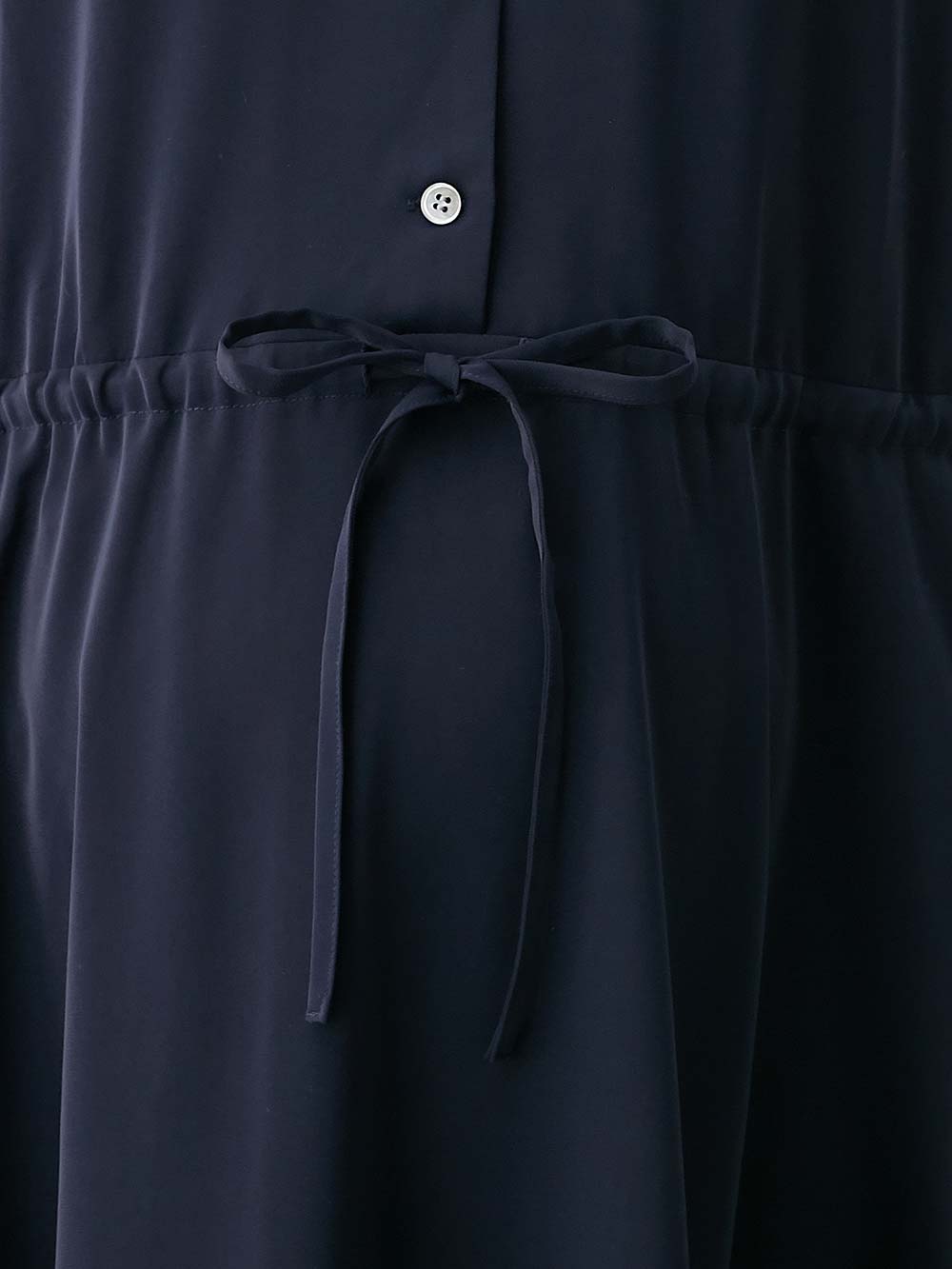 マタニティ ワンピース|半袖ギャザーシャツワンピース　マタニティ・産後授乳服【出産後も長く使える】