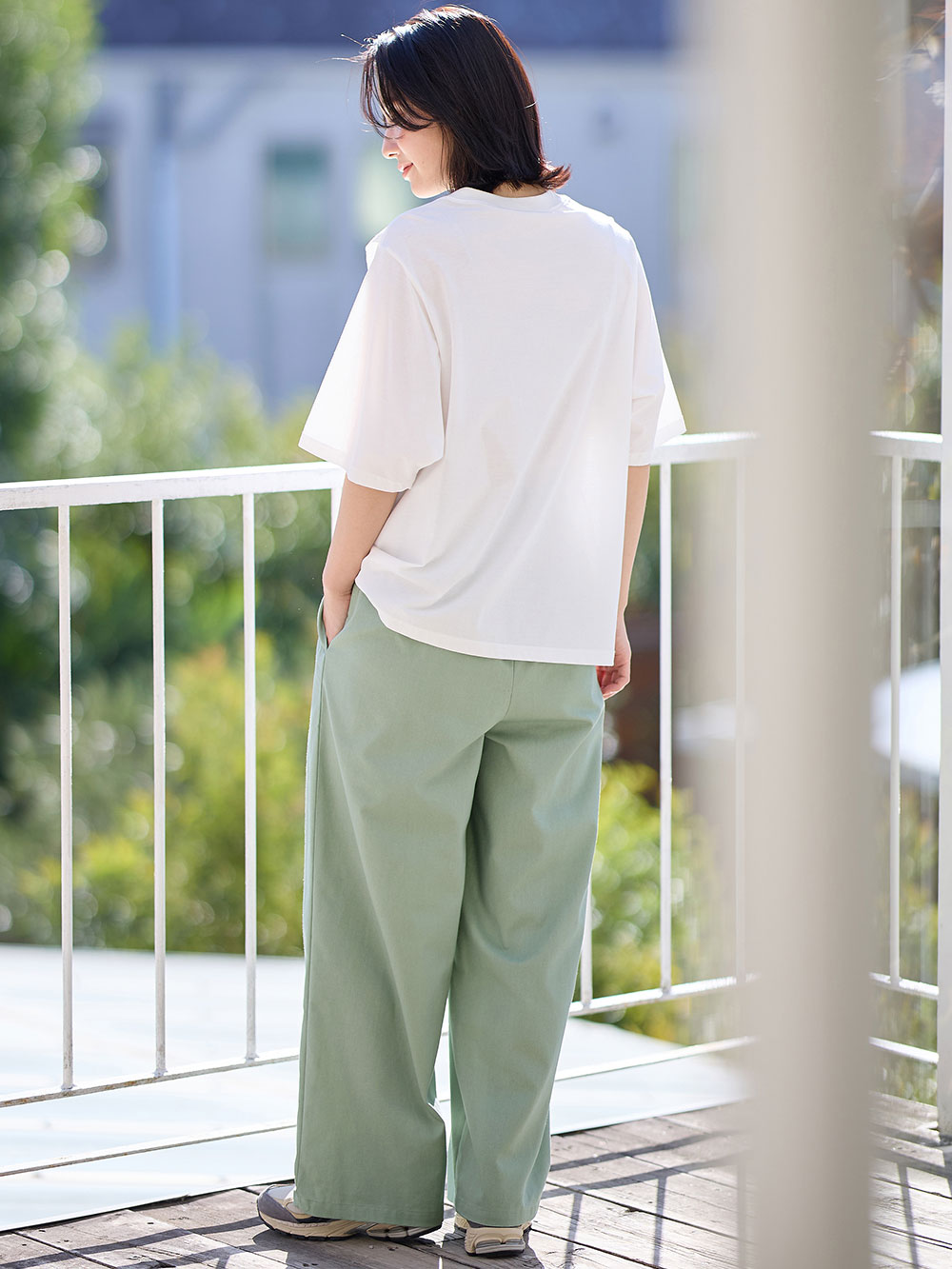 楽天市場】[ パンツ レディース ワイド 綿麻 リネンコットン