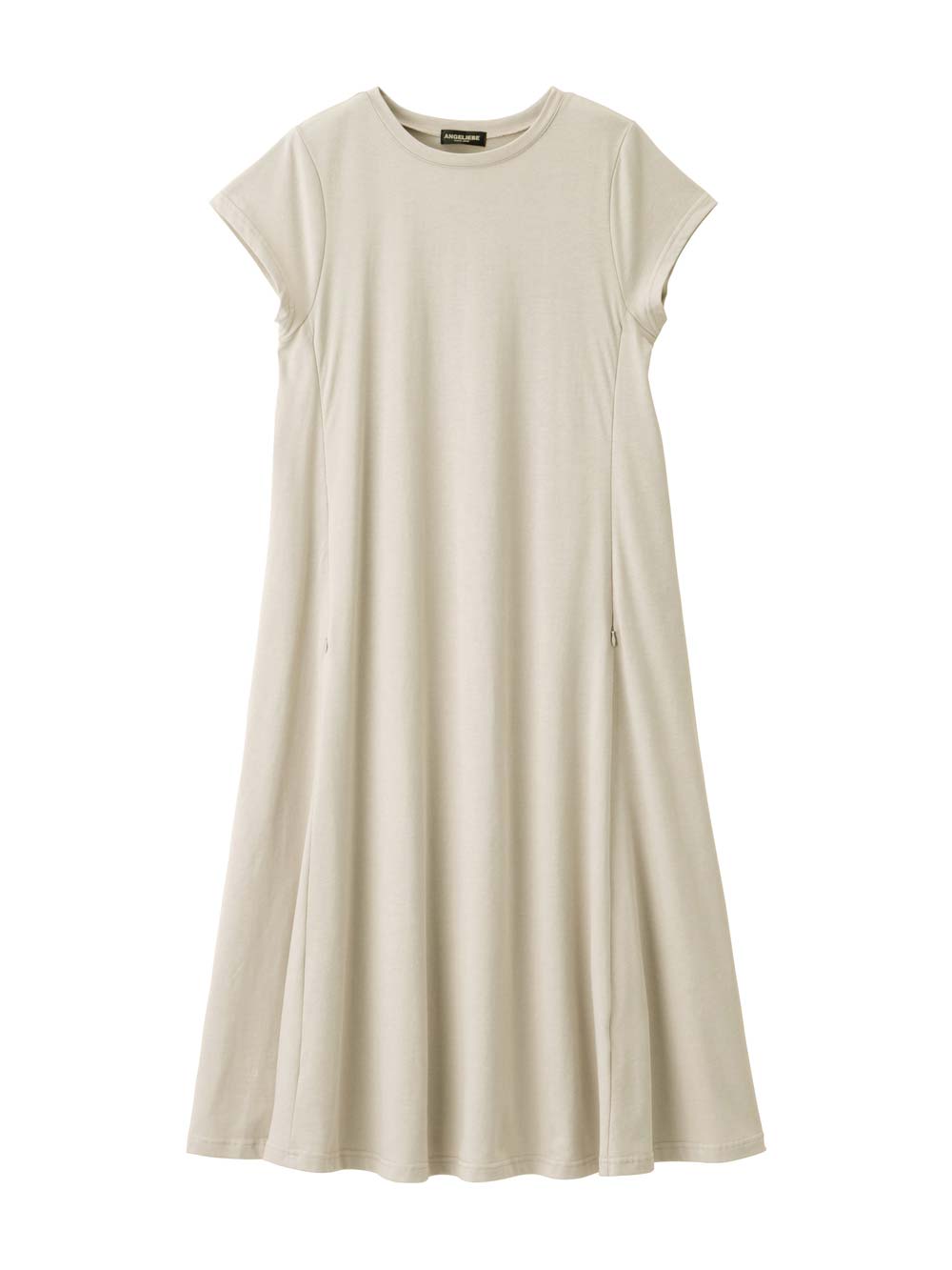 マタニティ ワンピース|コットン100%フレア半袖ワンピース マタニティ・授乳服【出産後も長く使える】|トープ