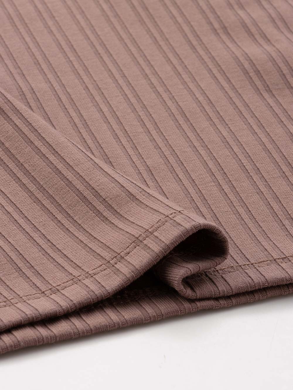 マタニティ トップス|2WAY ランダムリブカットソー半袖トップス　マタニティ・産後授乳服【出産後も長く使える】