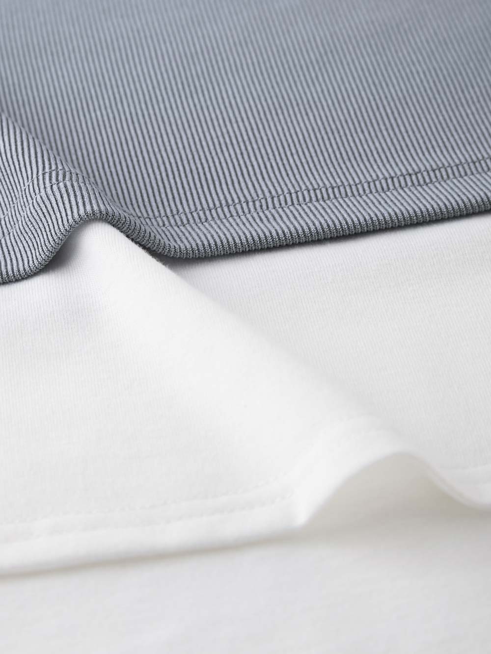 マタニティ トップス|レイヤード風半袖トップス　マタニティ・産後授乳服【出産後も長く使える】