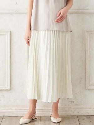 プリーツスカート　マタニティ・産後【出産後も長く使える】10331