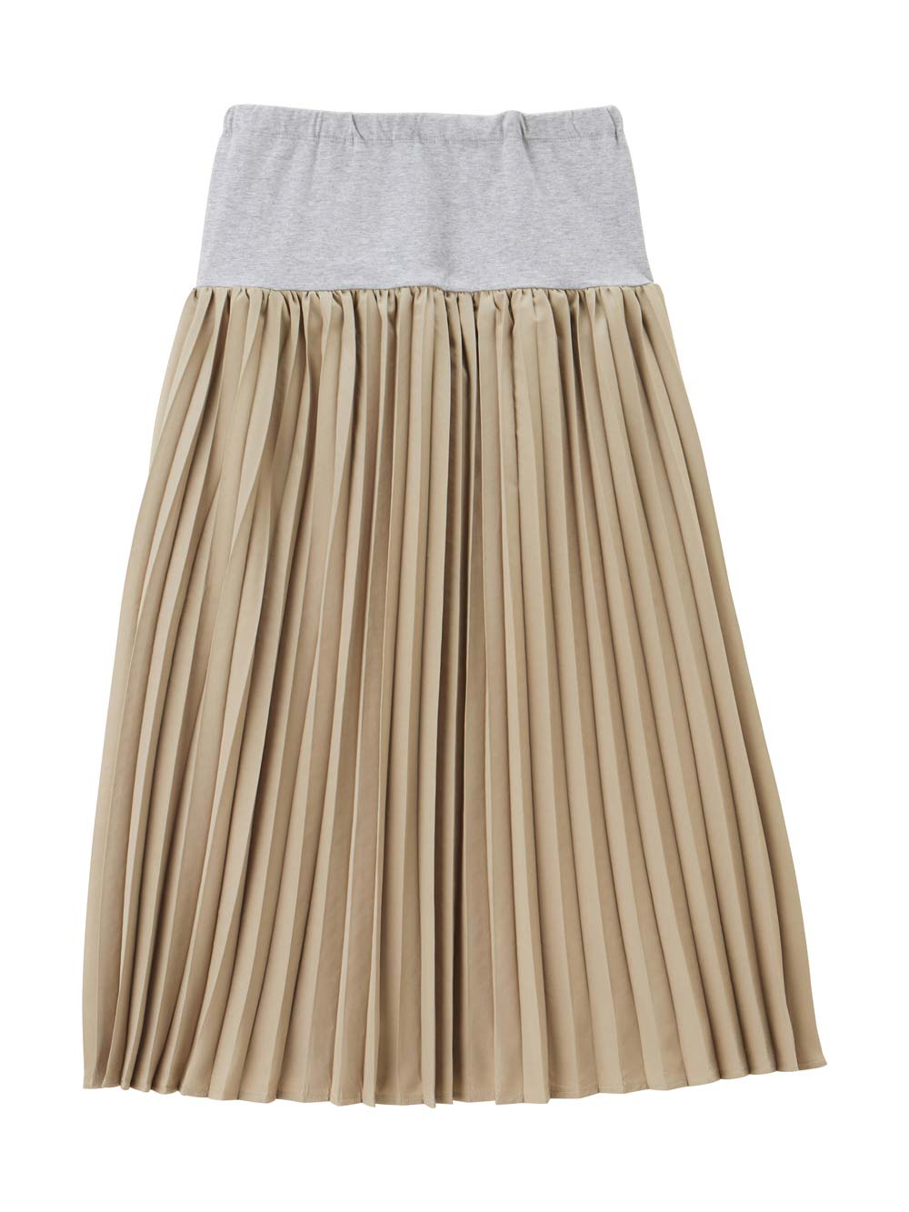 マタニティ スカート|プリーツスカート マタニティ・産後【出産後も長く使える】|ベージュ