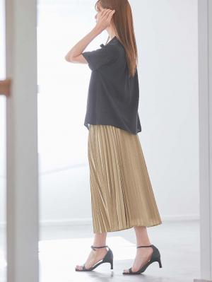 マタニティ スカート|プリーツスカート マタニティ・産後【出産後も長く使える】|ベージュ