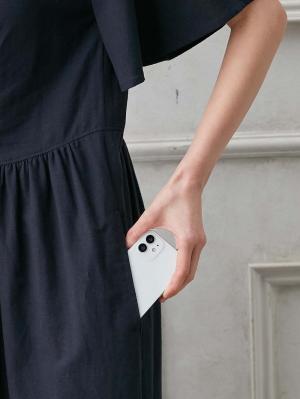 マタニティ ワンピース|【抗菌消臭】ウォッシャブル加工リネンレーヨン混Vネックワンピース　マタニティ・産後授乳服【出産後も長く使える】