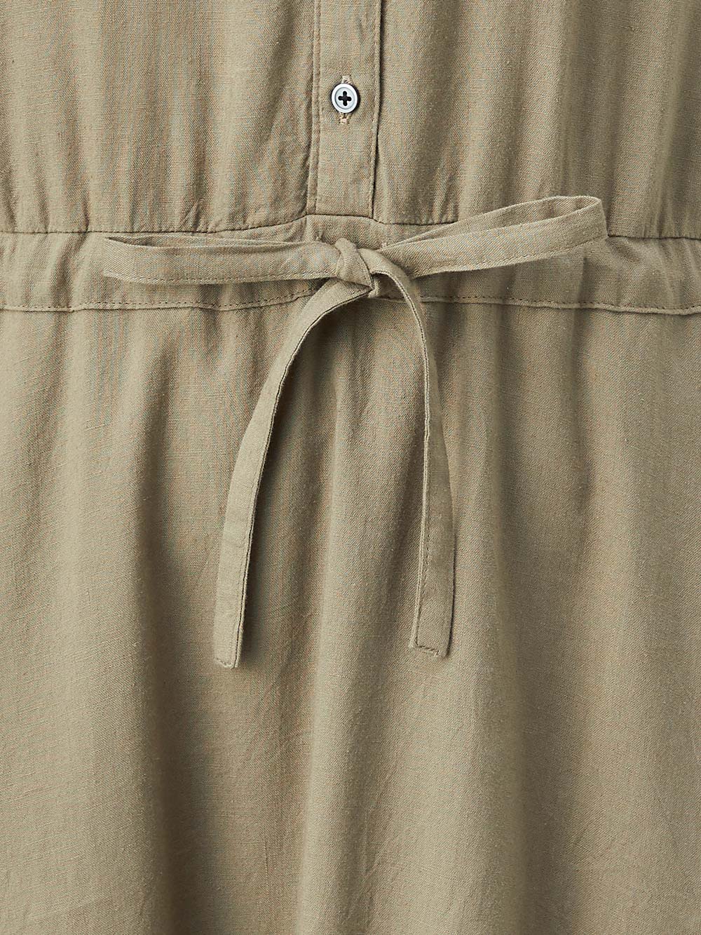 マタニティ ワンピース|ウォッシャブル加工リネンレーヨン前開きワンピース マタニティ・産後授乳服【出産後も長く使える】