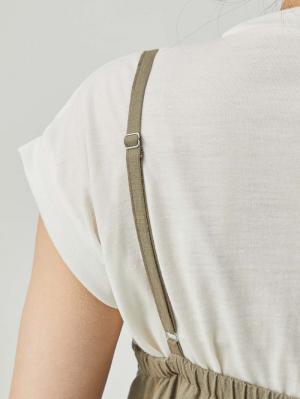 マタニティ ワンピース|ウォッシャブル加工リネンレーヨンキャミワンピース マタニティ・産後授乳服【出産後も長く使える】