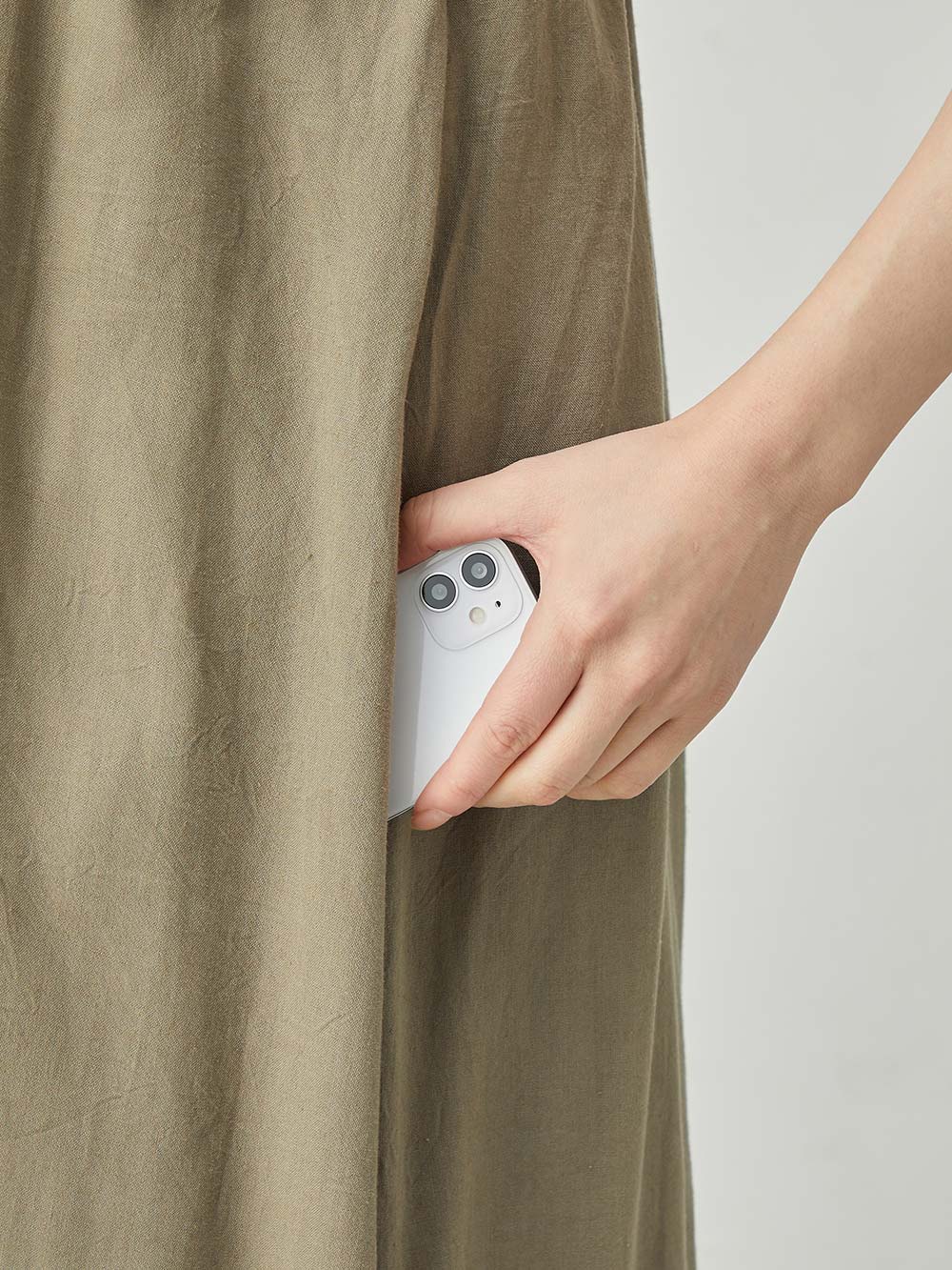 マタニティ ワンピース|ウォッシャブル加工リネンレーヨンキャミワンピース マタニティ・産後授乳服【出産後も長く使える】