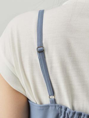 マタニティ ワンピース|ウエストベルト付きキャミワンピース　マタニティ・産後授乳服【出産後も長く使える】