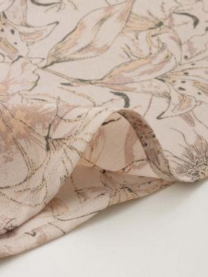 マタニティ ワンピース|ウエストシャーリング花柄ギャザーワンピース　マタニティ・産後授乳服【出産後も長く使える】