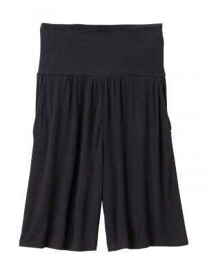 マタニティ パンツ|fairy(フェアリー)涼感らくちんハーフパンツ マタニティ・産後【出産後も長く使える】|ブラック