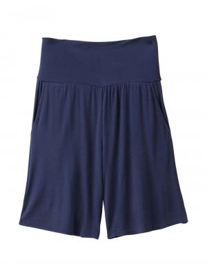 マタニティ パンツ|fairy(フェアリー)涼感らくちんハーフパンツ マタニティ・産後【出産後も長く使える】|ネイビー