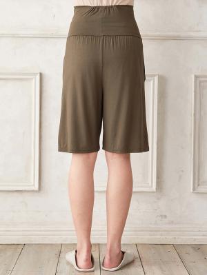 マタニティ パンツ|fairy(フェアリー)涼感らくちんハーフパンツ マタニティ・産後【出産後も長く使える】