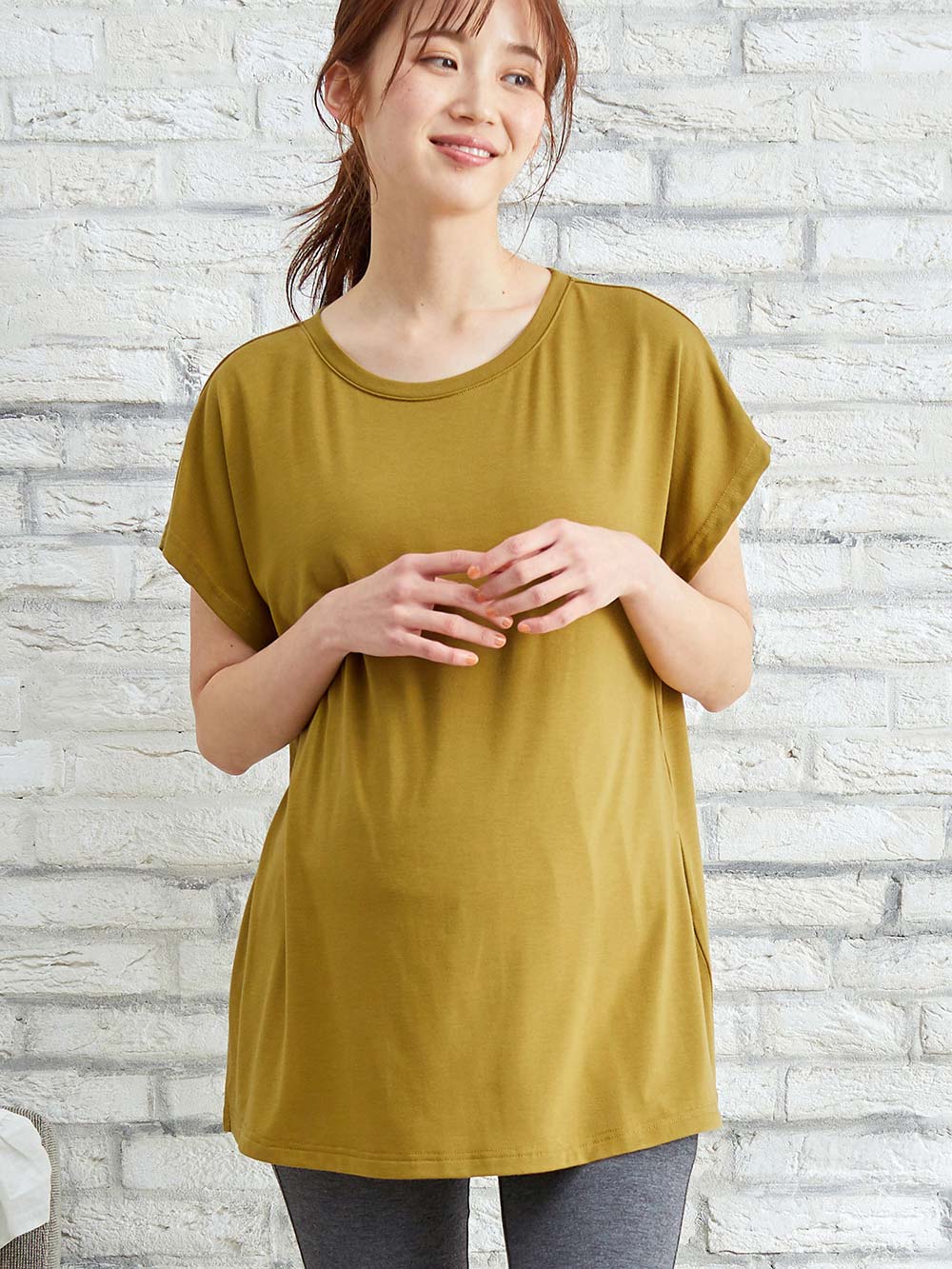半額SALE／ マタニティカットソー M〜 Lサイズ 1度着用です