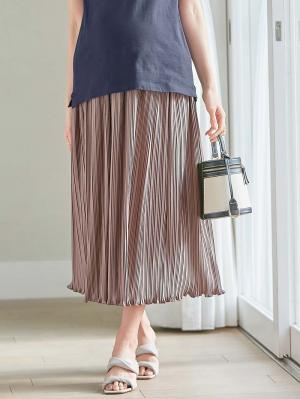 マタニティ スカート|fairy（フェアリー）らくちんプリーツスカート　マタニティ・産後【出産後も長く使える】|モカ