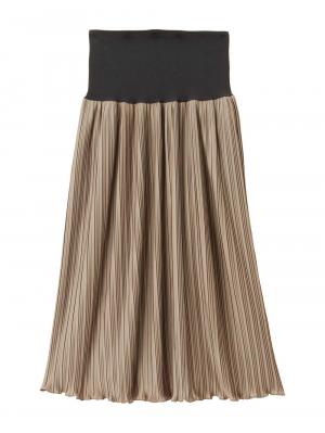 マタニティ スカート|fairy（フェアリー）らくちんプリーツスカート　マタニティ・産後【出産後も長く使える】|モカ