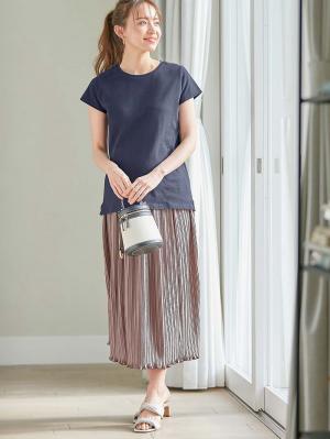 マタニティ スカート|fairy（フェアリー）らくちんプリーツスカート　マタニティ・産後【出産後も長く使える】|モカ