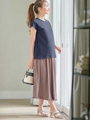 マタニティ スカート|fairy（フェアリー）らくちんプリーツスカート　マタニティ・産後【出産後も長く使える】|モカ