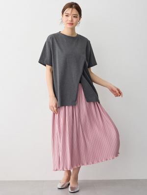 マタニティ スカート|fairy（フェアリー）らくちんプリーツスカート　マタニティ・産後【出産後も長く使える】|ピンク