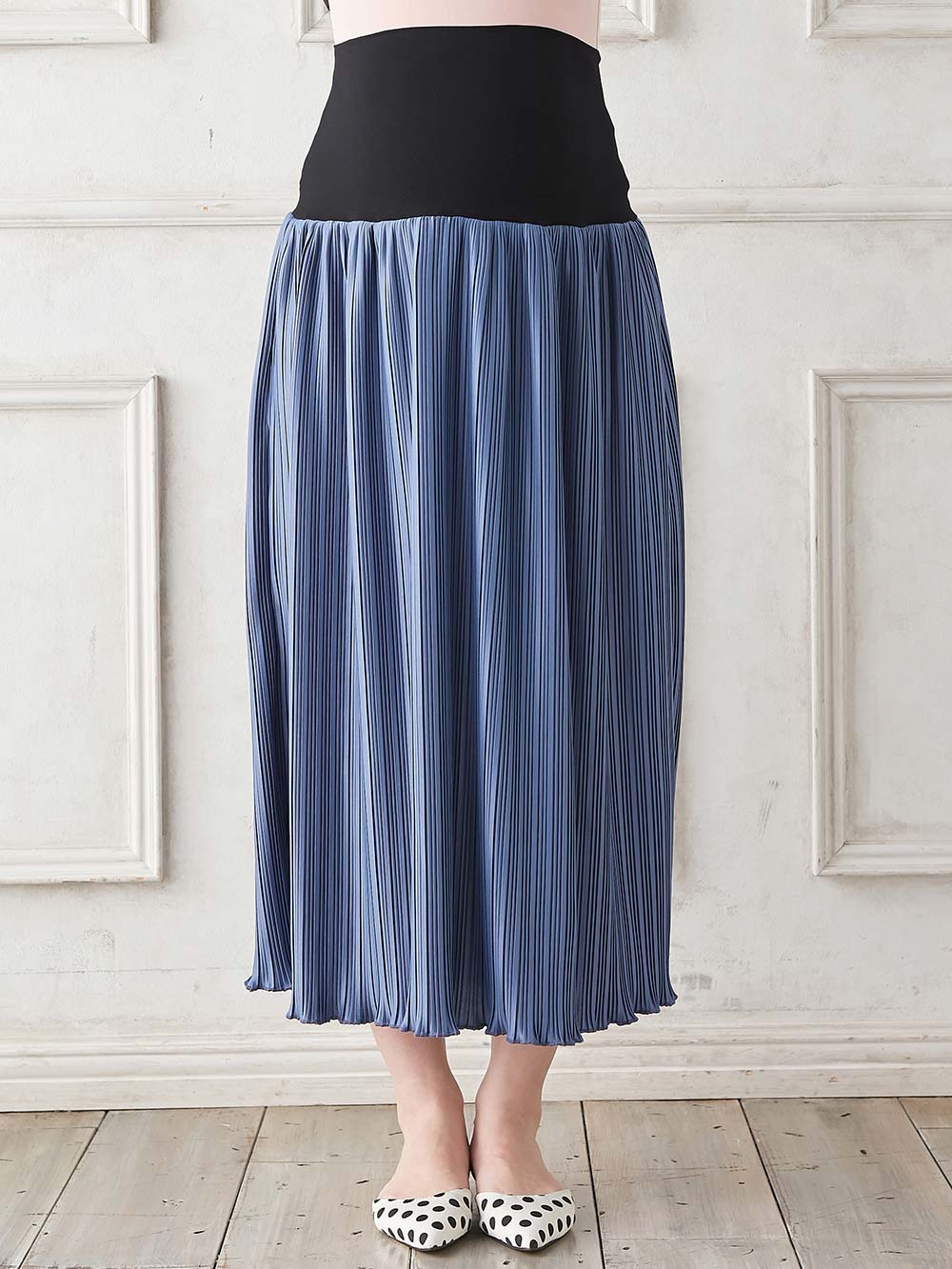 マタニティ スカート|fairy（フェアリー）らくちんプリーツスカート　マタニティ・産後【出産後も長く使える】