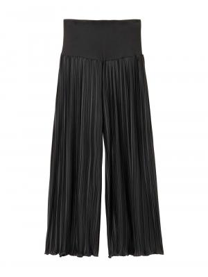 マタニティ パンツ|fairy（フェアリー）らくちんプリーツパンツ　マタニティ・産後【出産後も長く使える】|ブラック