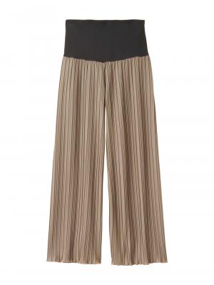 マタニティ パンツ|fairy（フェアリー）らくちんプリーツパンツ　マタニティ・産後【出産後も長く使える】|モカ