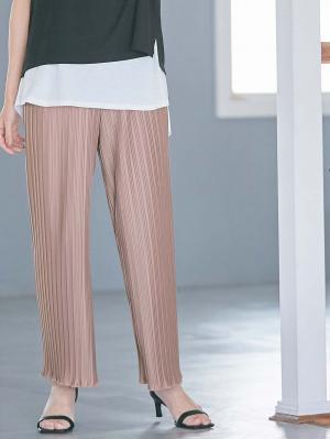 マタニティ パンツ|fairy（フェアリー）らくちんプリーツパンツ　マタニティ・産後【出産後も長く使える】|モカ