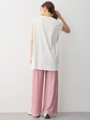 マタニティ パンツ|fairy（フェアリー）らくちんプリーツパンツ　マタニティ・産後【出産後も長く使える】|ピンク