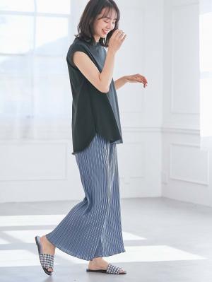 マタニティ パンツ|fairy（フェアリー）らくちんプリーツパンツ　マタニティ・産後【出産後も長く使える】